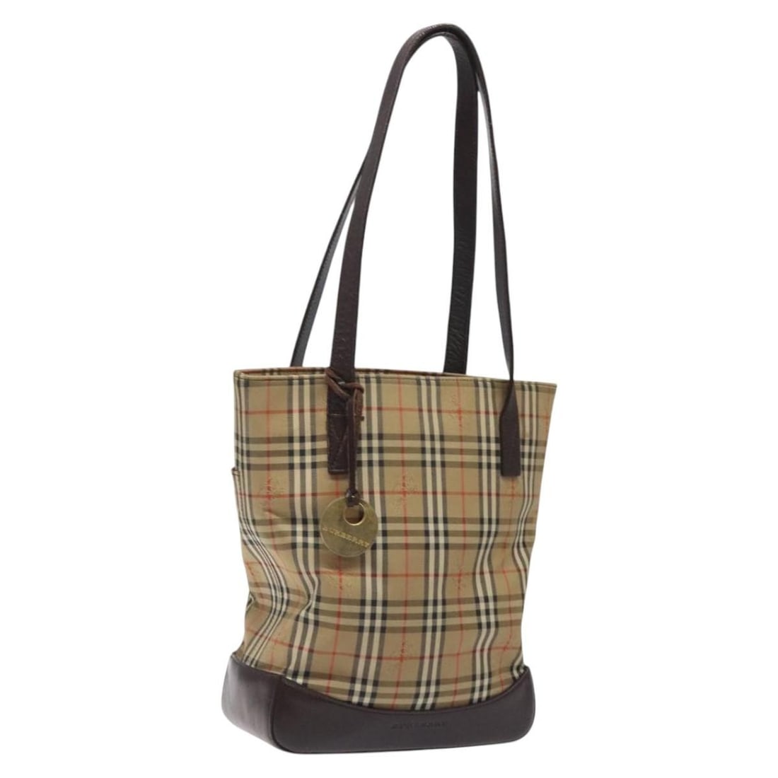 Burberry Nova Check Tote Bag Beige Canvas Authentic: Burberry Nova Check Tote Bag Beige Canvas Authentic This Burberry Nova Check Tote Bag is a stylish and practical accessory crafted from durable canvas in a classic beige hue. Designed for everyday use