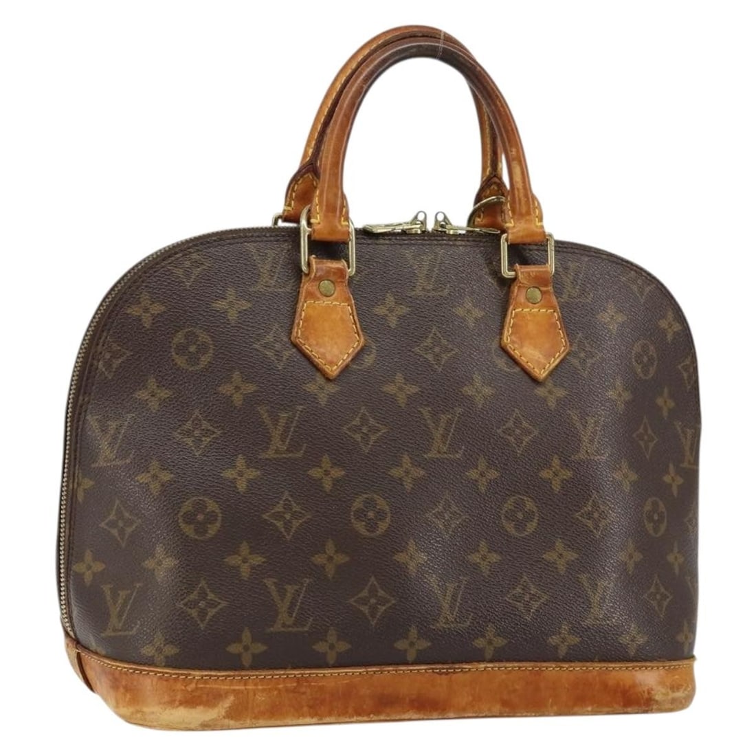 LOUIS VUITTON Monogram Alma Hand Bag M51130 with Serial BA0090: LOUIS VUITTON Monogram Alma Hand Bag M51130 with Serial BA0090 The LOUIS VUITTON Monogram Alma Hand Bag is an iconic piece that showcases the brand's signature Monogram Canvas. Crafted in France, this