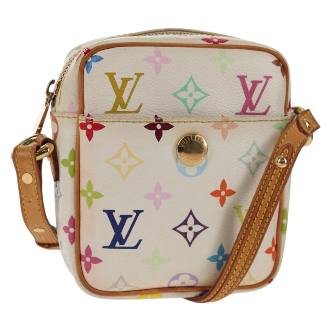 LOUIS VUITTON Monogram Multicolor Lift Shoulder Bag White M40055 Made in France (1 of 18)