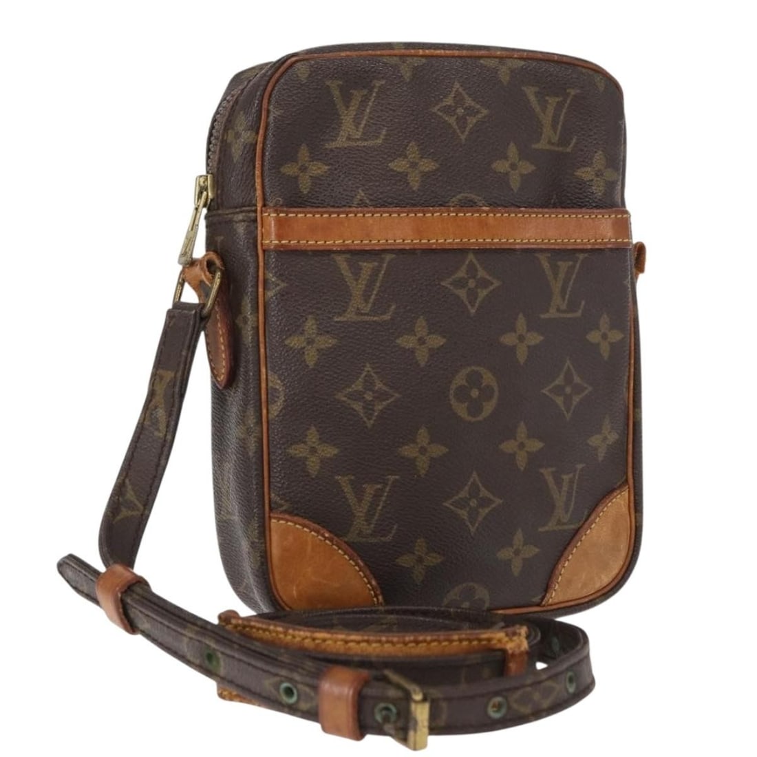 Louis Vuitton Danube Monogram Canvas Shoulder Bag M45266 France: Louis Vuitton Danube Monogram Canvas Shoulder Bag M45266 France This Louis Vuitton Monogram Danube Shoulder Bag features the classic monogram canvas exterior and is designed for versatile everyday use