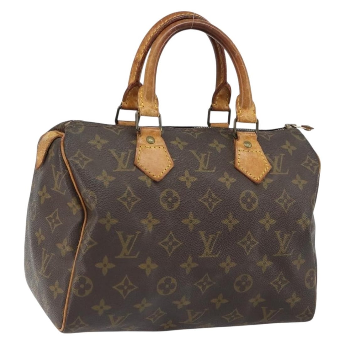 Louis Vuitton Speedy 25 Monogram Canvas M41528 French Handbag: Louis Vuitton Speedy 25 Monogram Canvas M41528 French Handbag This is a Louis Vuitton Monogram Speedy 25 handbag, model M41528, crafted from monogram canvas. The bag features a classic monogram exteri