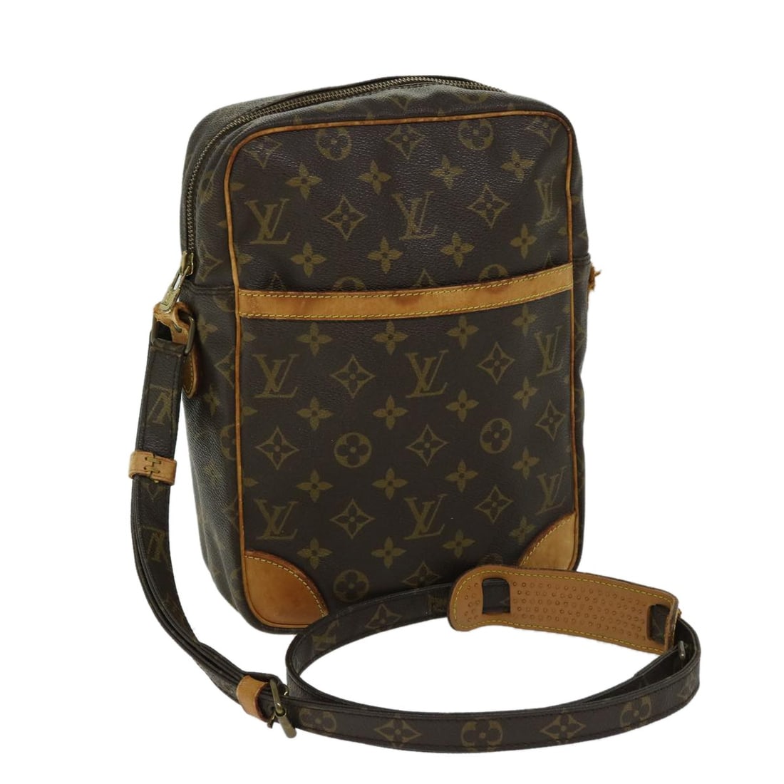 LOUIS VUITTON Monogram Danube MM Shoulder Bag M45264 Authentic: LOUIS VUITTON Monogram Danube MM Shoulder Bag M45264 Authentic This authentic LOUIS VUITTON Monogram Danube MM Shoulder Bag is a stylish and practical accessory for everyday use. Crafted from durable