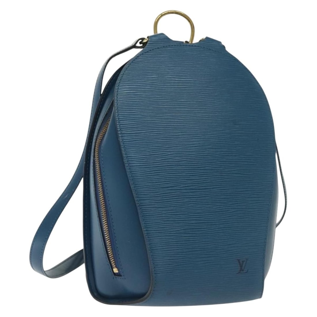 Louis Vuitton Epi Mabillon Backpack Blue M52235 Authentic France: Louis Vuitton Epi Mabillon Backpack Blue M52235 Authentic France This authentic LOUIS VUITTON Epi Mabillon Backpack in striking blue is a stylish and functional accessory for everyday use. Crafted fro