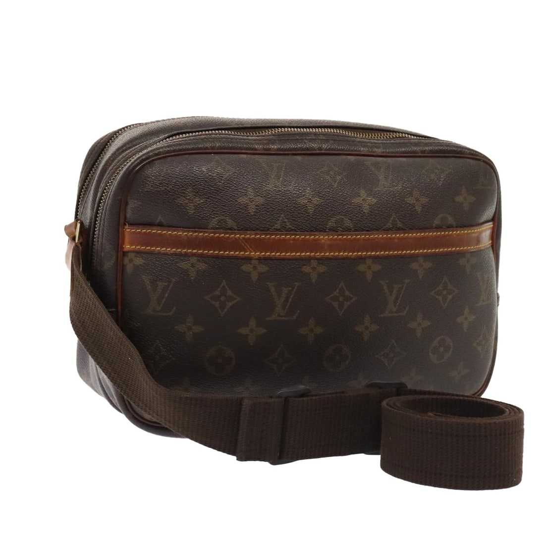 LOUIS VUITTON Monogram Reporter PM Shoulder Bag M45254 Auth France: LOUIS VUITTON Monogram Reporter PM Shoulder Bag M45254 Auth France This LOUIS VUITTON Monogram Reporter PM Shoulder Bag is a stylish and functional accessory crafted from durable Monogram Canvas. Feat