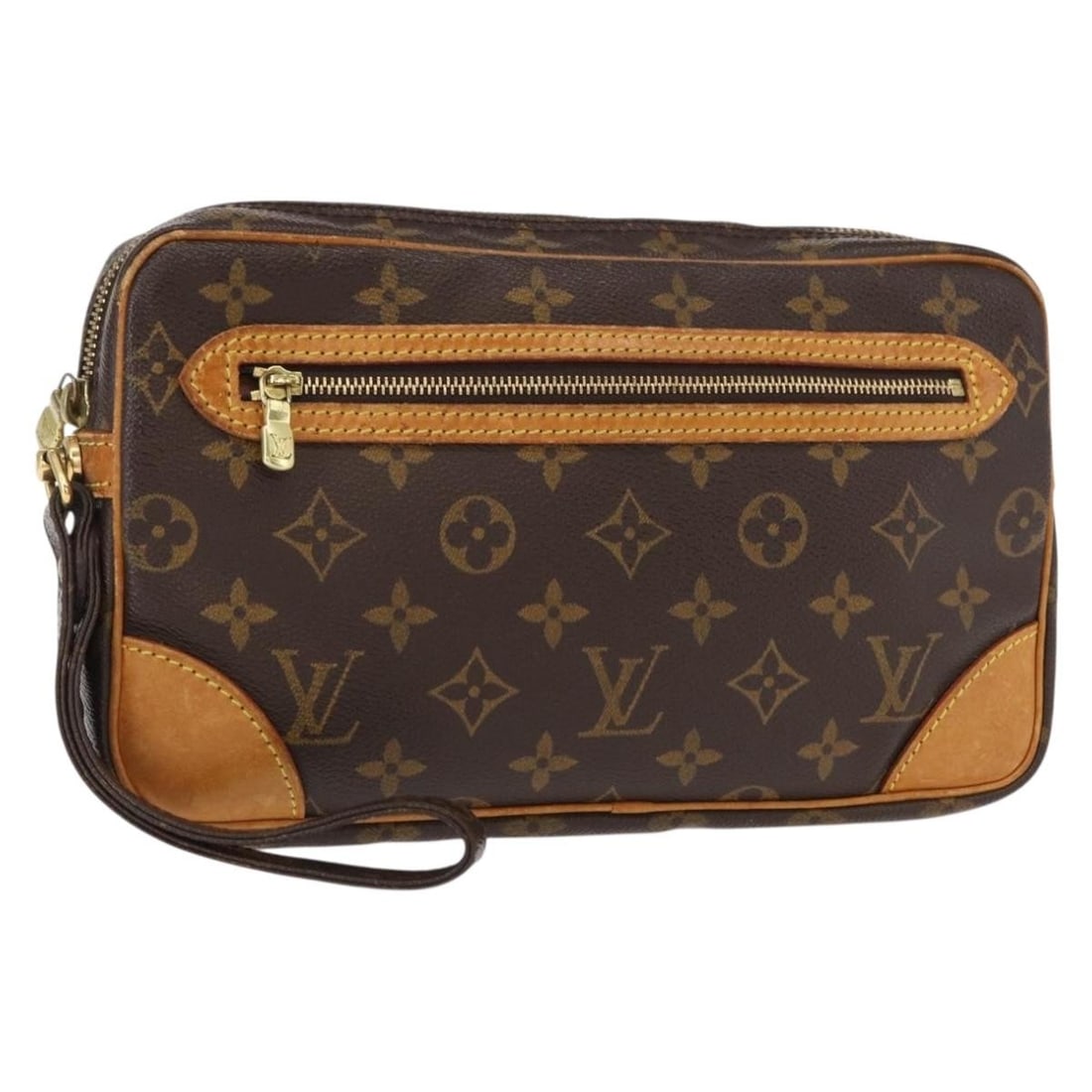 LOUIS VUITTON Monogram Marly Dragonne GM Clutch Bag M51825 Auth France (1 of 18)