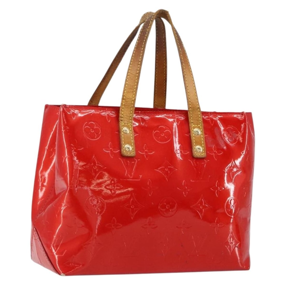 LOUIS VUITTON Monogram Vernis Reade PM Hand Bag Red M91088 Auth: LOUIS VUITTON Monogram Vernis Reade PM Hand Bag Red M91088 Auth This authentic LOUIS VUITTON Monogram Vernis Reade PM Hand Bag is a stunning accessory that combines style and functionality. Crafted fr