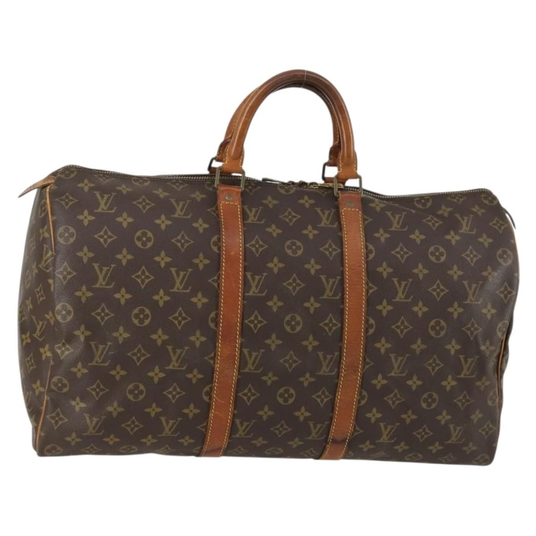 LOUIS VUITTON Monogram Keepall 50 M41426 Boston Bag Authentic France: LOUIS VUITTON Monogram Keepall 50 M41426 Boston Bag Authentic France Experience the luxury of the LOUIS VUITTON Monogram Keepall 50 Boston Bag, a timeless piece crafted in France. This iconic bag feat