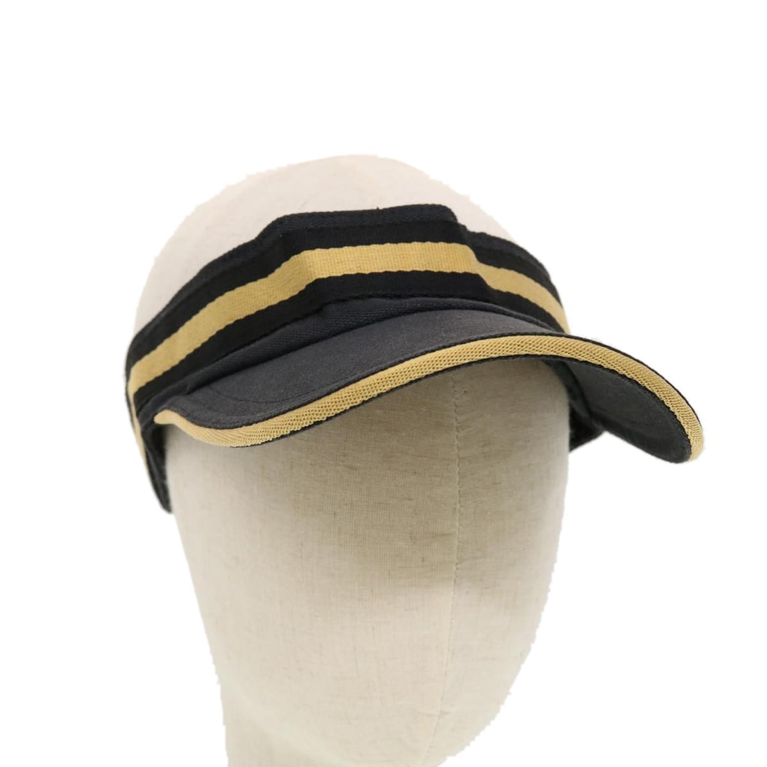 GUCCI GG Canvas Sherry Line Sun Visor Black Gold 139315 Authentic: GUCCI GG Canvas Sherry Line Sun Visor Black Gold 139315 Authentic Elevate your style with the GUCCI GG Canvas Sherry Line Sun Visor in a striking black and gold color combination. Crafted from high-qu
