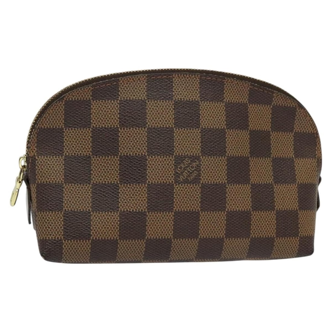 Louis Vuitton Damier Ebene Pochette Cosmetic Pouch N47516 Spain: Louis Vuitton Damier Ebene Pochette Cosmetic Pouch N47516 Spain This authentic Louis Vuitton Damier Ebene Pochette Cosmetic PM Pouch (Product No. N47516) is a stylish accessory perfect for storing cos