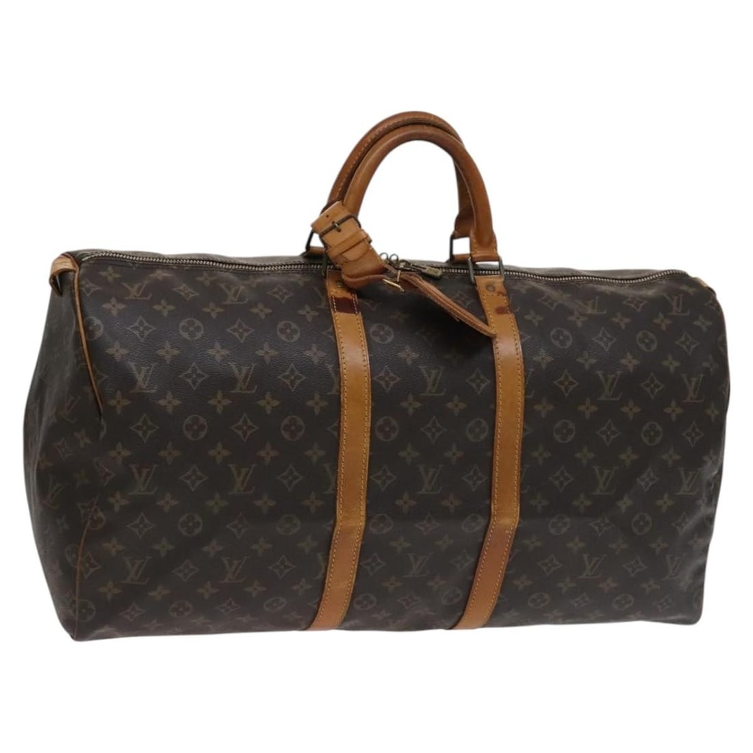 LOUIS VUITTON Monogram Keepall 55 Boston Bag M41424 Authentic: LOUIS VUITTON Monogram Keepall 55 Boston Bag M41424 Authentic The LOUIS VUITTON Monogram Keepall 55 Boston Bag is a stylish and spacious travel companion crafted from durable Monogram Canvas. This cla