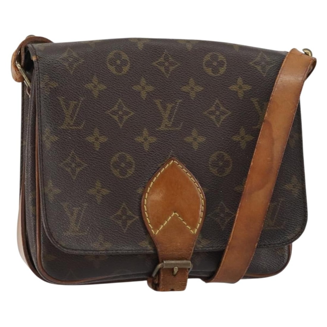 LOUIS VUITTON Monogram Cartouchiere MM Shoulder Bag M51253 Auth France: LOUIS VUITTON Monogram Cartouchiere MM Shoulder Bag M51253 Auth France This LOUIS VUITTON Monogram Cartouchiere MM Shoulder Bag (M51253) is a stylish and practical accessory, crafted from durable Mono