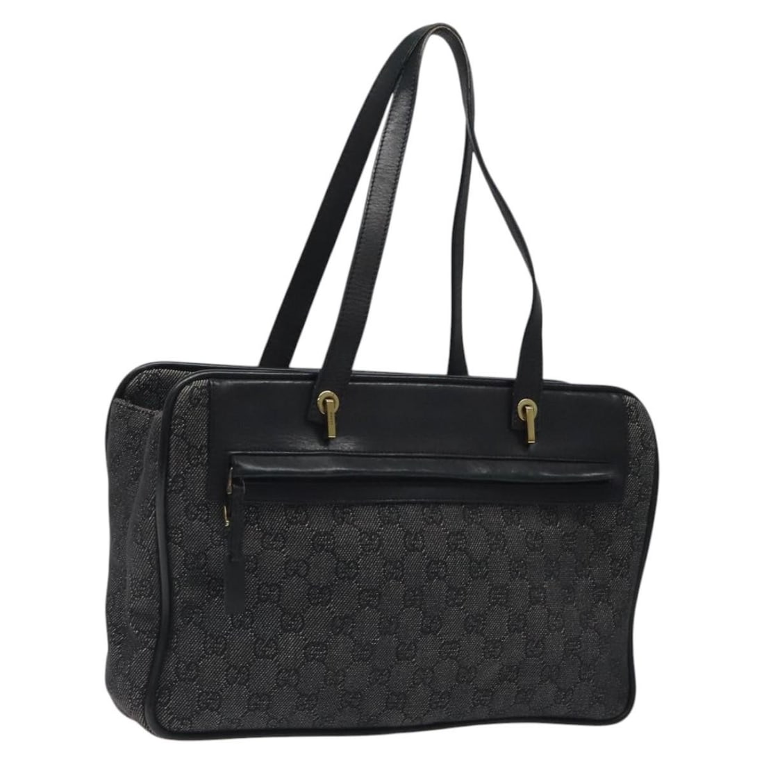 GUCCI GG Canvas Shoulder Bag Black Gold 92730 Authentic Italy: GUCCI GG Canvas Shoulder Bag Black Gold 92730 Authentic Italy This authentic GUCCI GG Canvas Shoulder Bag combines luxury and functionality. Crafted from high-quality GG Canvas, this stylish shoulder