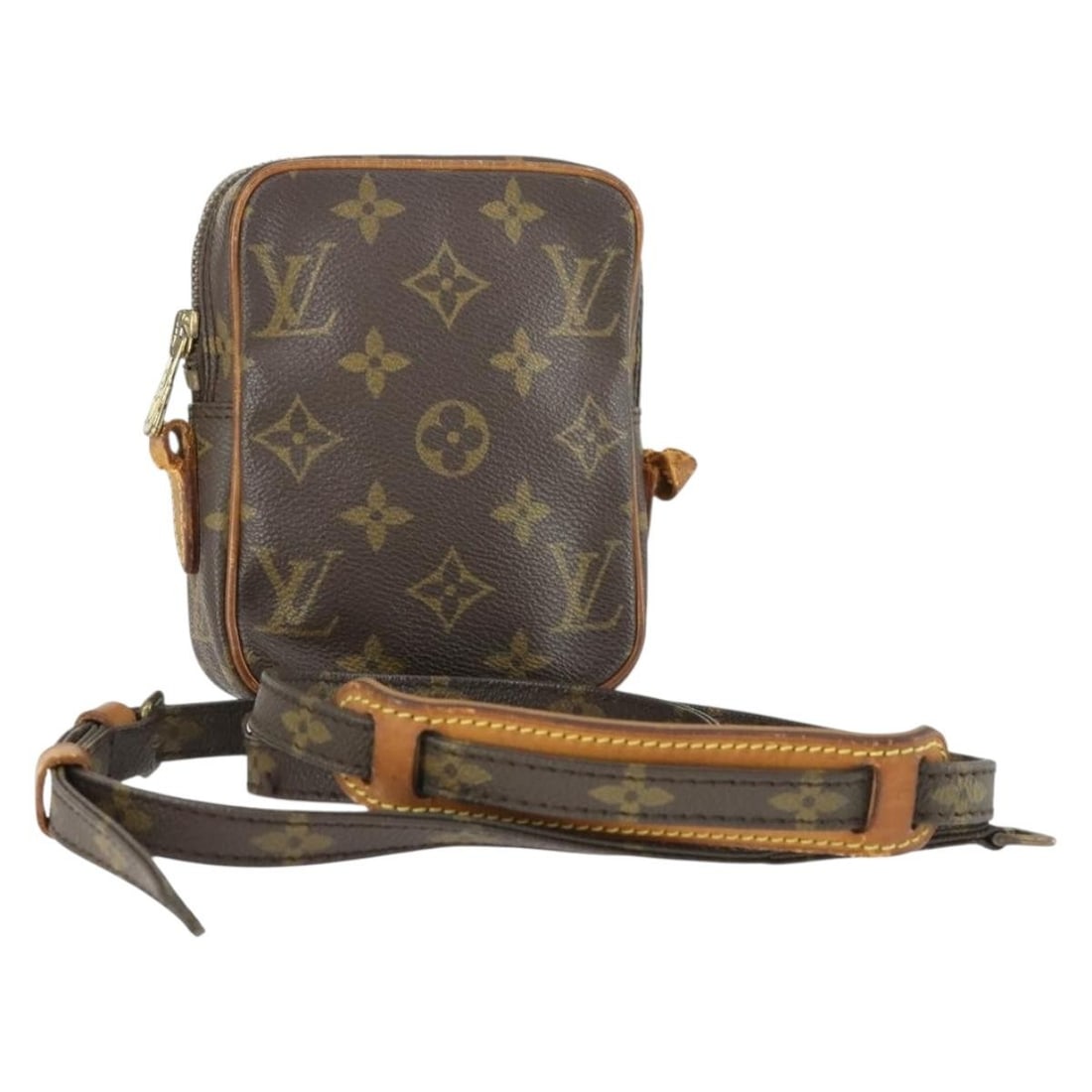 Louis Vuitton Mini Danube Monogram Canvas Shoulder Bag M45268 France: Louis Vuitton Mini Danube Monogram Canvas Shoulder Bag M45268 France This Louis Vuitton Monogram Mini Danube shoulder bag features the iconic Monogram canvas in a compact silhouette. Made in France, t