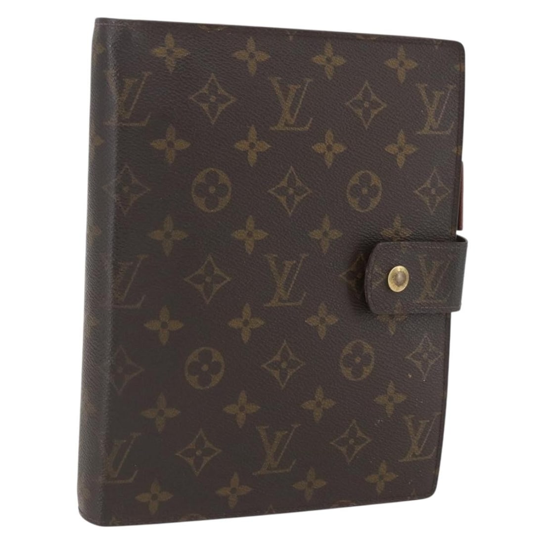 Monogram Canvas Day Planner Cover by Louis Vuitton R20006: Monogram Canvas Day Planner Cover by Louis Vuitton R20006 This is a Louis Vuitton Monogram Agenda GM day planner cover crafted from monogram canvas. The cover features a diary and card holder accessor