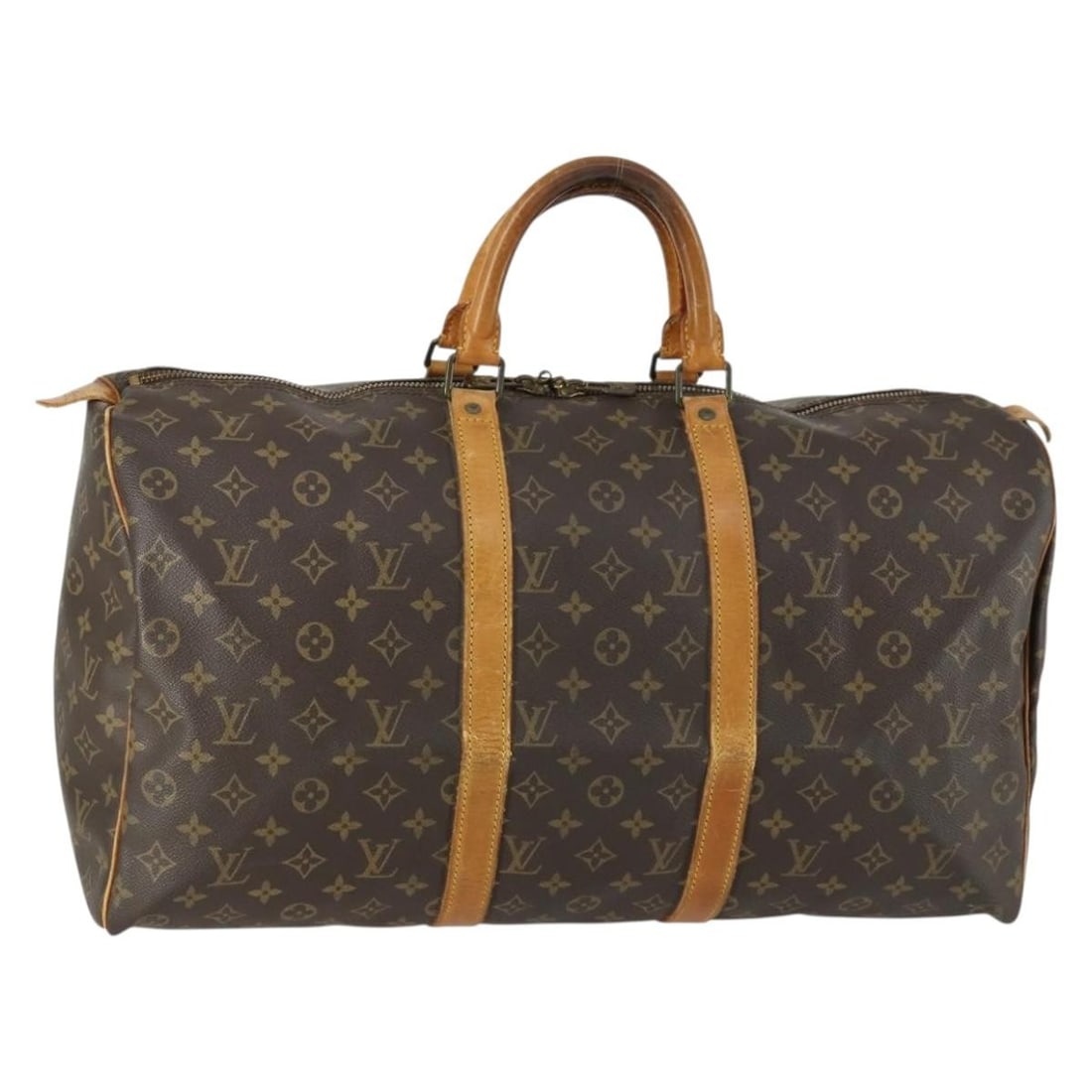 Louis Vuitton Keepall 50 Monogram Canvas Boston Bag M41426 France: Louis Vuitton Keepall 50 Monogram Canvas Boston Bag M41426 France This is a Louis Vuitton Monogram Keepall 50 Boston Bag, model M41426. Crafted from signature monogram canvas, this spacious travel bag