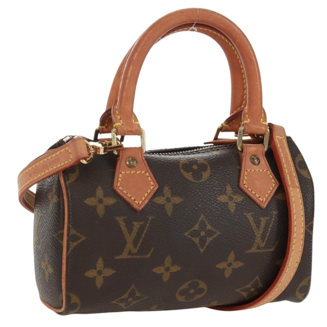 Monogram Canvas Mini Speedy Handbag with Dust Bag and Strap M41534: Monogram Canvas Mini Speedy Handbag with Dust Bag and Strap M41534 This Louis Vuitton Monogram Mini Speedy Hand Bag is crafted from iconic Monogram canvas and features a compact design. The bag includ