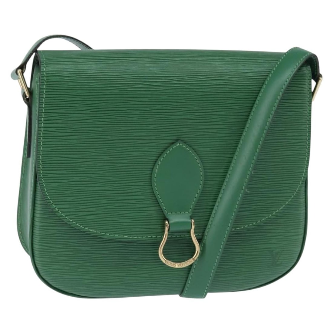 LOUIS VUITTON Epi Saint Cloud GM Green Shoulder Bag M52194 Authenticated (1 of 18)