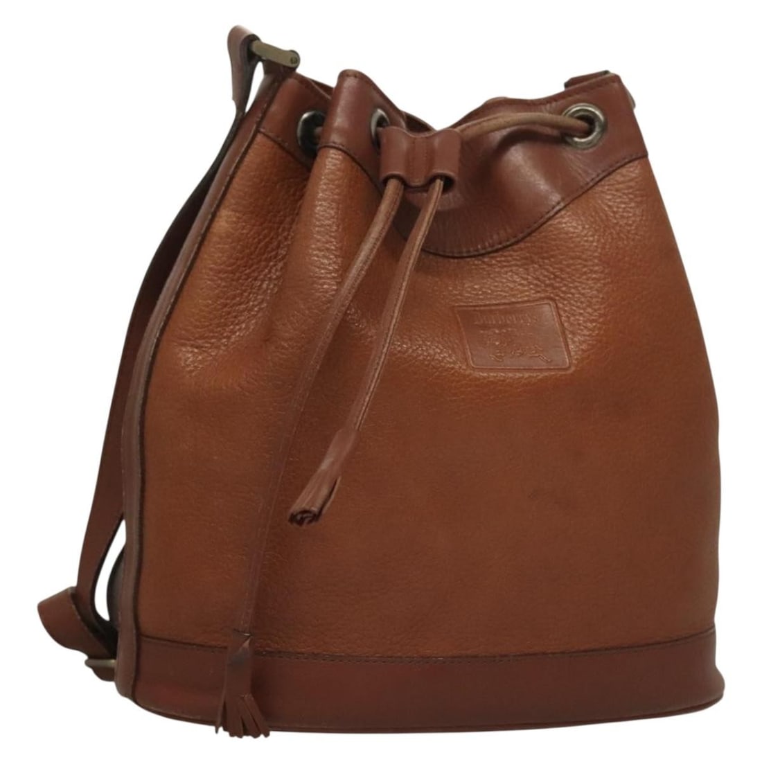 Burberrys Brown Leather Shoulder Bag Gold Accents Authentic: Burberrys Brown Leather Shoulder Bag Gold Accents Authentic This Burberrys shoulder bag is crafted from high-quality leather in a rich brown and gold color combination. With approximate dimensions of