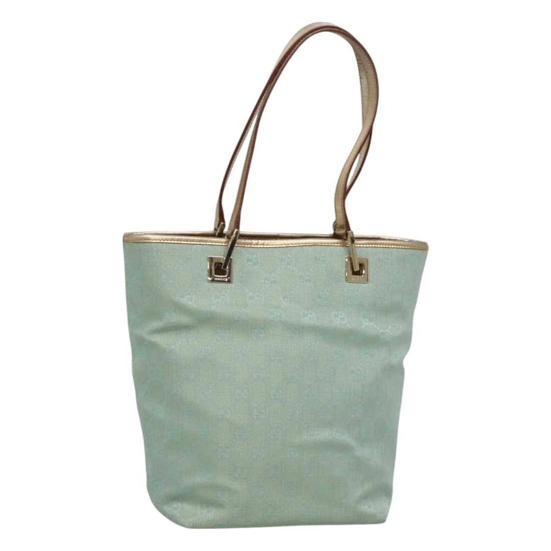 GUCCI GG Canvas Tote Bag Light Blue Gold 002 1099 Made in Italy: GUCCI GG Canvas Tote Bag Light Blue Gold 002 1099 Made in Italy Introducing the GUCCI GG Canvas Tote Bag, a stylish companion for your everyday needs. Crafted from durable GG Canvas, this tote feature