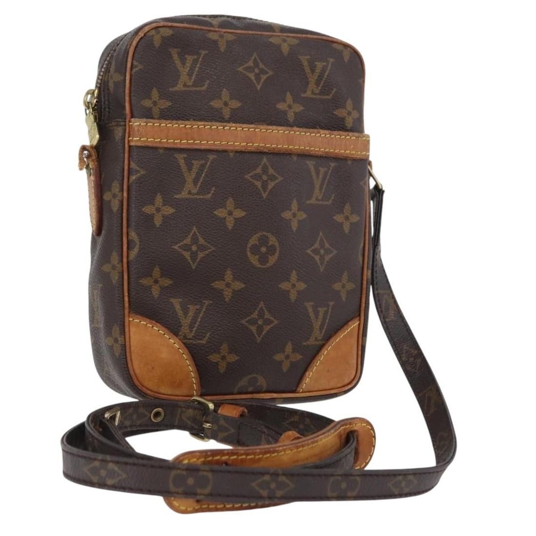 Louis Vuitton Danube Monogram Canvas Shoulder Bag M45266 France: Louis Vuitton Danube Monogram Canvas Shoulder Bag M45266 France This is a Louis Vuitton Monogram Danube shoulder bag, style number M45266, crafted from signature Monogram Canvas. The bag features a mo