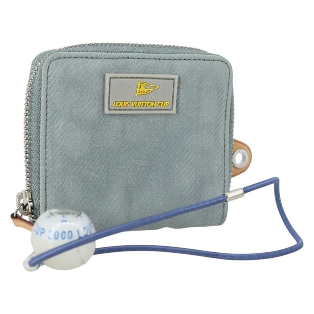 LOUIS VUITTON LV Cup Nylon Wallet & Compass Necklace Set Authentic: LOUIS VUITTON LV Cup Nylon Wallet & Compass Necklace Set Authentic This Louis Vuitton LV Cup Compact Wallet & Compass Necklace Set is a stylish and practical accessory, ideal for everyday use. Crafted