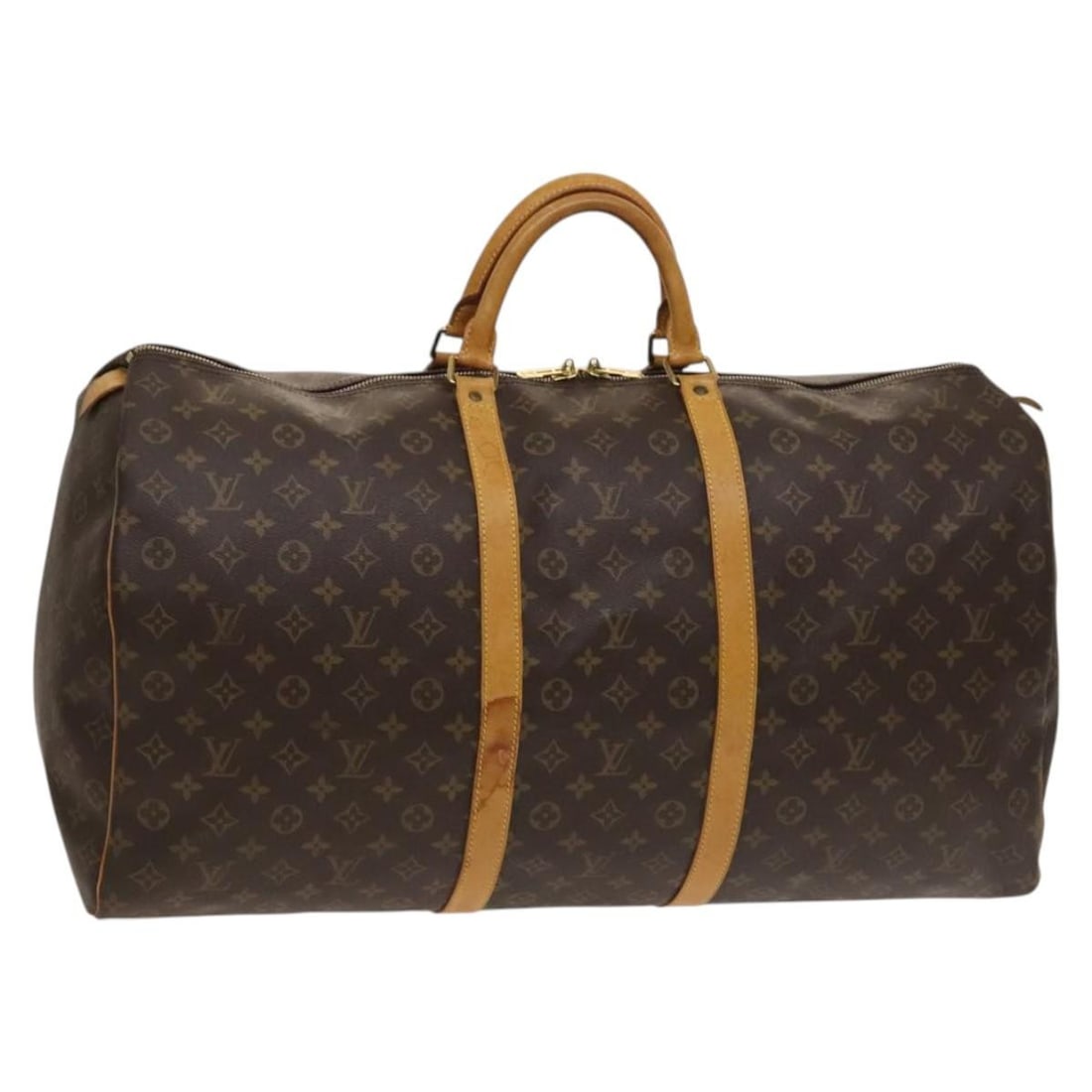 LOUIS VUITTON Monogram Keepall 60 Boston Bag M41422 Made in France: LOUIS VUITTON Monogram Keepall 60 Boston Bag M41422 Made in France This authentic LOUIS VUITTON Monogram Keepall 60 Boston Bag (M41422) is a classic travel accessory crafted from durable Monogram Canv