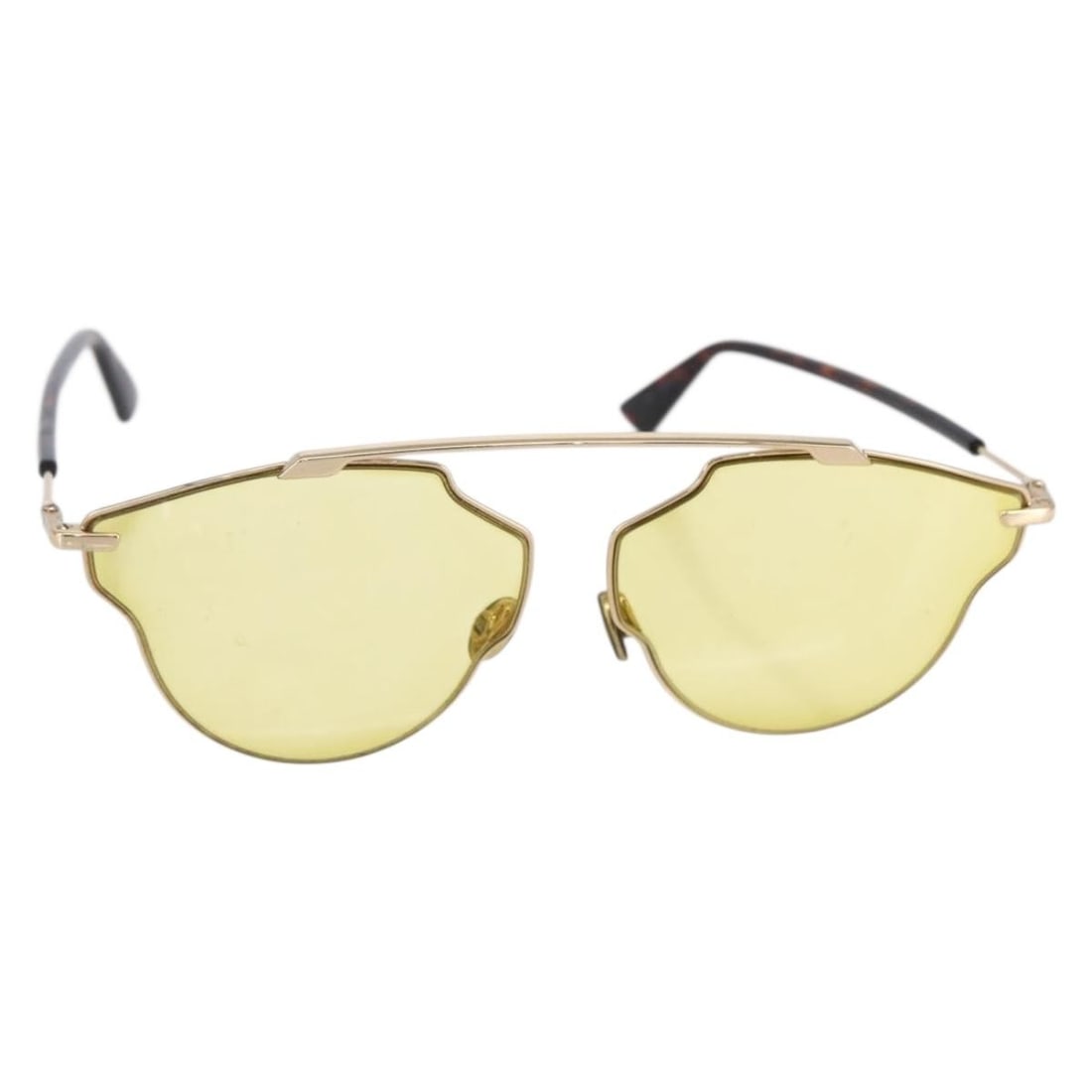 Christian Dior Yellow Plastic Sunglasses Auth 147561 Italy: Christian Dior Yellow Plastic Sunglasses Auth 147561 Italy Elevate your style with these authentic Christian Dior sunglasses, crafted in Italy from durable plastic. Featuring a vibrant yellow color, t
