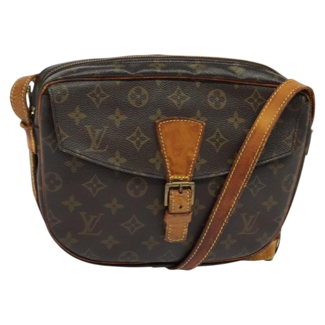 LOUIS VUITTON Monogram Jeune Fille GM Shoulder Bag M51225 Authentic (1 of 18)