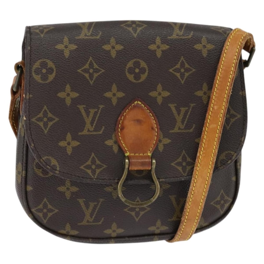 LOUIS VUITTON Monogram Saint Cloud MM Shoulder Bag M51243 Auth: LOUIS VUITTON Monogram Saint Cloud MM Shoulder Bag M51243 Auth This authentic LOUIS VUITTON Monogram Saint Cloud MM Shoulder Bag (M51243) is a stylish and functional accessory. Crafted in France from