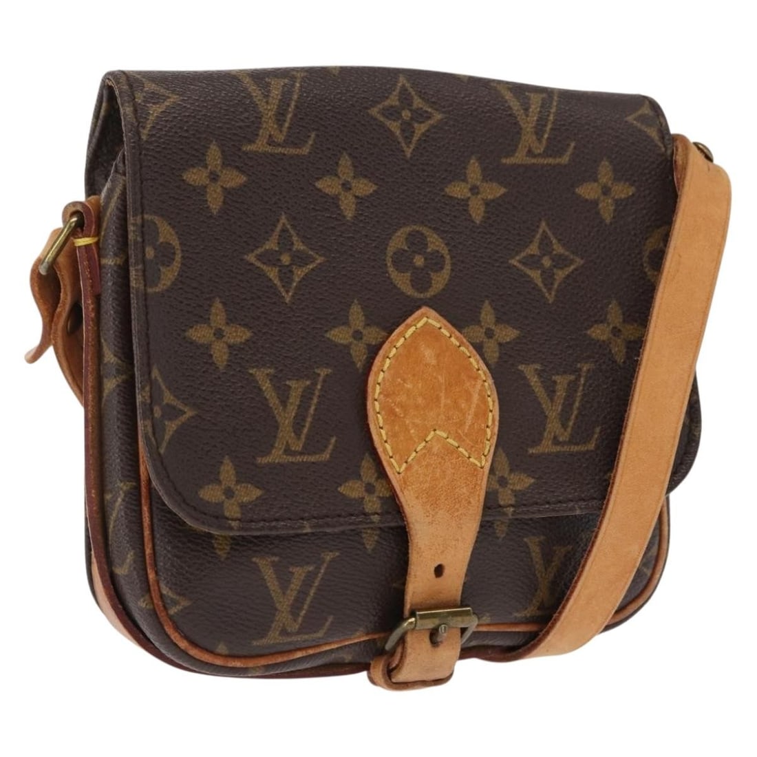 Louis Vuitton Cartouchiere PM Monogram Canvas Shoulder Bag M51254 France: Louis Vuitton Cartouchiere PM Monogram Canvas Shoulder Bag M51254 France This Louis Vuitton Monogram Cartouchiere PM Shoulder Bag features the classic monogram canvas and is made in France. The bag is