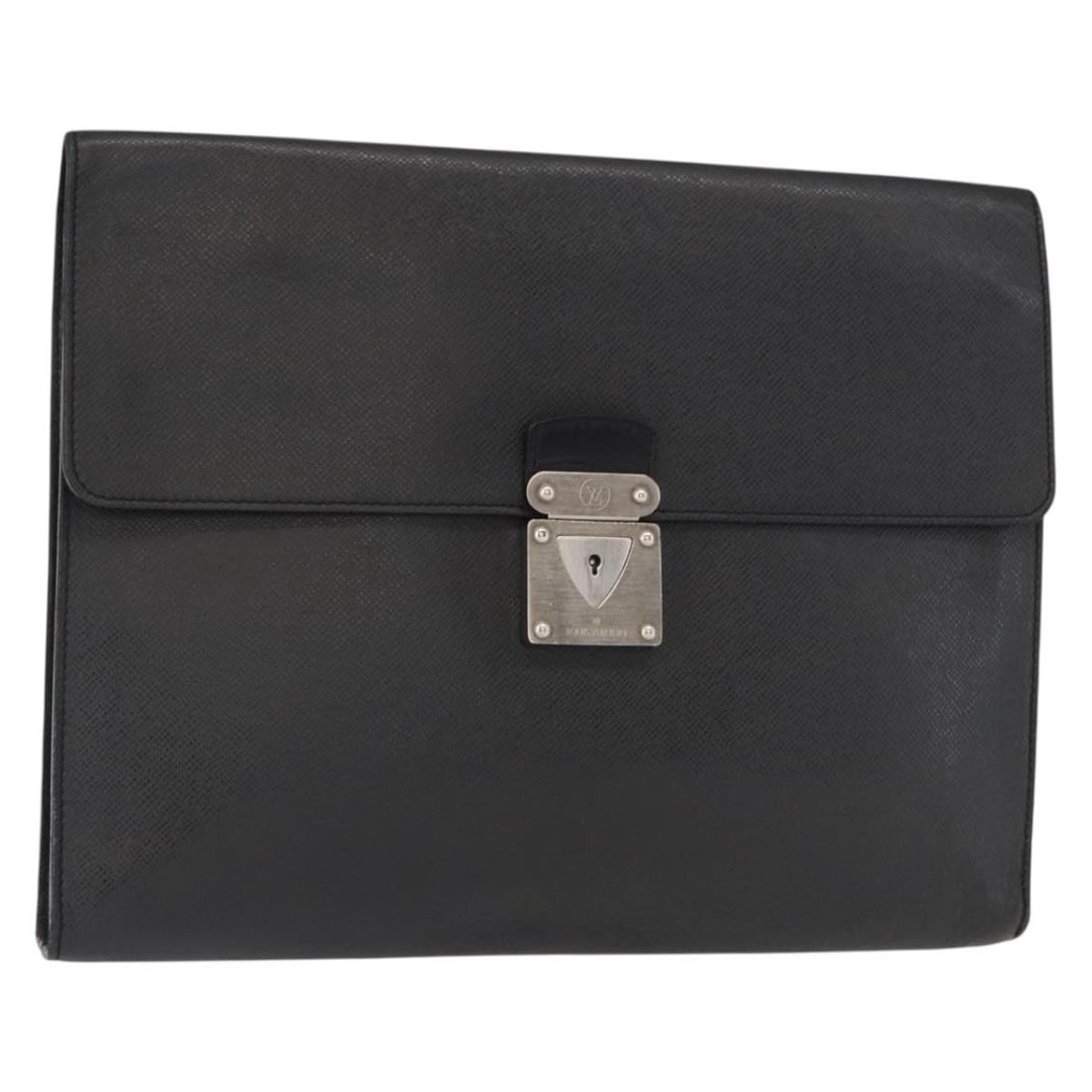 LOUIS VUITTON Taiga Minuto Business Bag Black M31062 Authentic France: LOUIS VUITTON Taiga Minuto Business Bag Black M31062 Authentic France This LOUIS VUITTON Taiga Minuto Business Bag is crafted from premium Taiga leather in a sophisticated black finish, making it an i