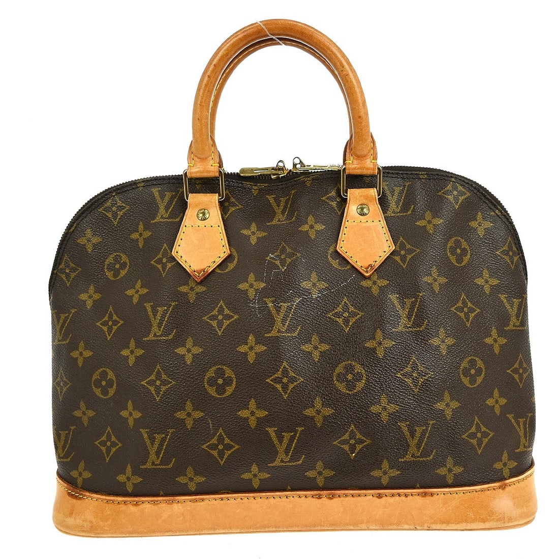 Louis Vuitton Alma Monogram Canvas Medium Vintage Handbag M51130 BA0934 (1 of 10)