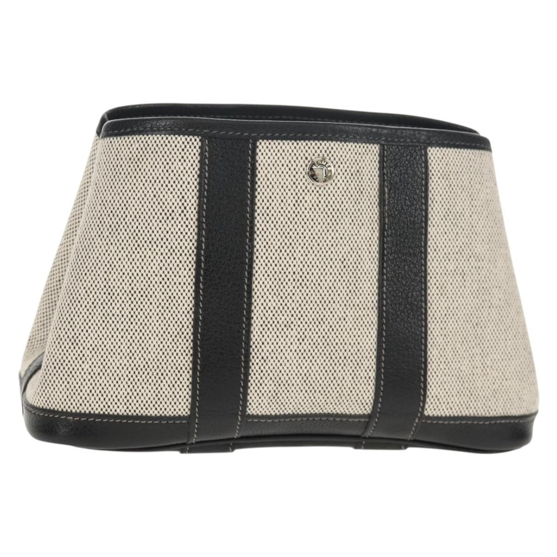HERMES Garden Party Pouch Canvas Gray Silver Authentic France: HERMES Garden Party Pouch Canvas Gray Silver Authentic France Introducing the HERMES Garden Party Pouch, a stylish accessory crafted from durable canvas in a sophisticated gray and silver color scheme