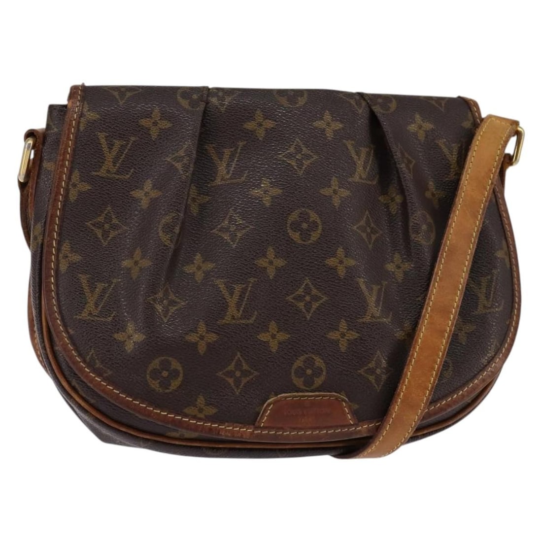 LOUIS VUITTON Monogram Menilmontant PM Shoulder Bag M40474 Auth France: LOUIS VUITTON Monogram Menilmontant PM Shoulder Bag M40474 Auth France Introducing the LOUIS VUITTON Monogram Menilmontant PM Shoulder Bag, a timeless accessory crafted from premium Monogram Canvas. T
