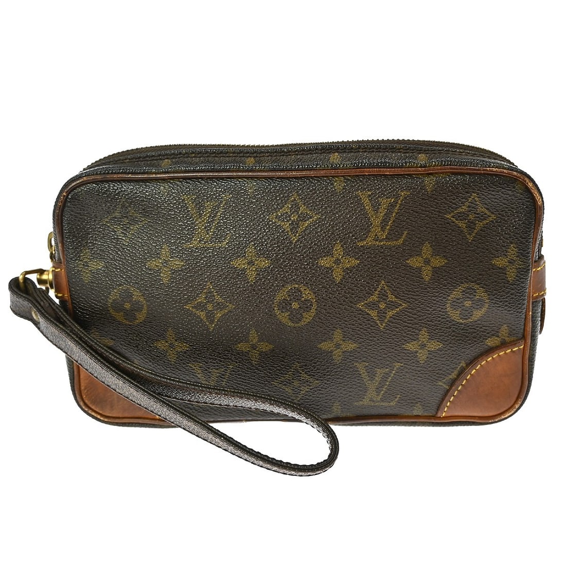 Louis Vuitton Marly Dragonne PM Monogram Leather Small Clutch Bag M51827 (1 of 12)