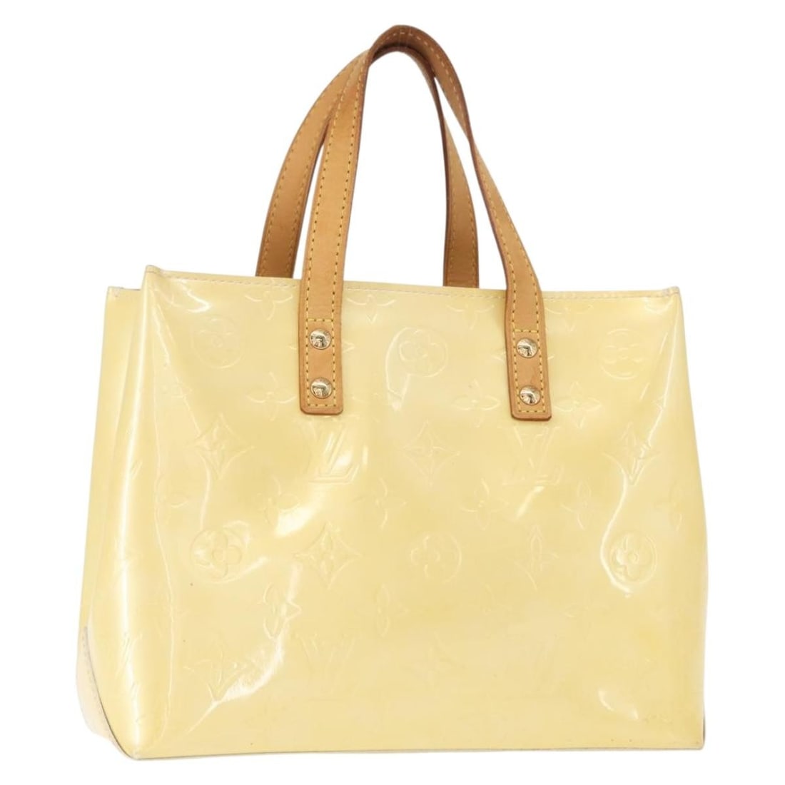 LOUIS VUITTON Monogram Vernis Reade PM Hand Bag Perle M91336 Auth MI1015: LOUIS VUITTON Monogram Vernis Reade PM Hand Bag Perle M91336 Auth MI1015 This authentic LOUIS VUITTON Monogram Vernis Reade PM Hand Bag in a stunning Perle color is a chic addition to any collection.