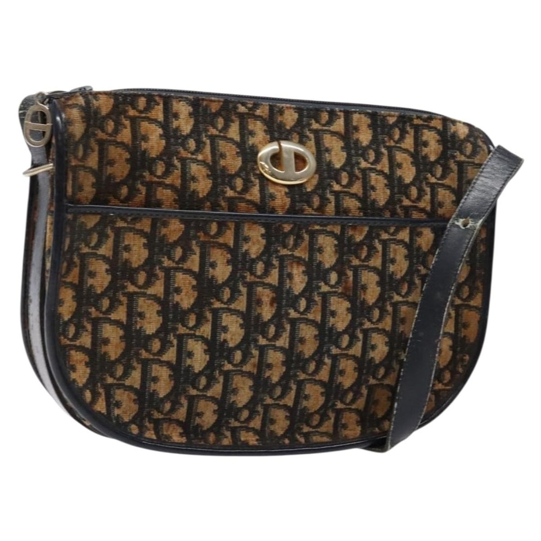 Christian Dior Trotter Canvas Shoulder Bag Navy Gold Made in France: Christian Dior Trotter Canvas Shoulder Bag Navy Gold Made in France This Christian Dior Trotter Canvas Shoulder Bag combines classic elegance with functional design. Crafted from durable Trotter canva