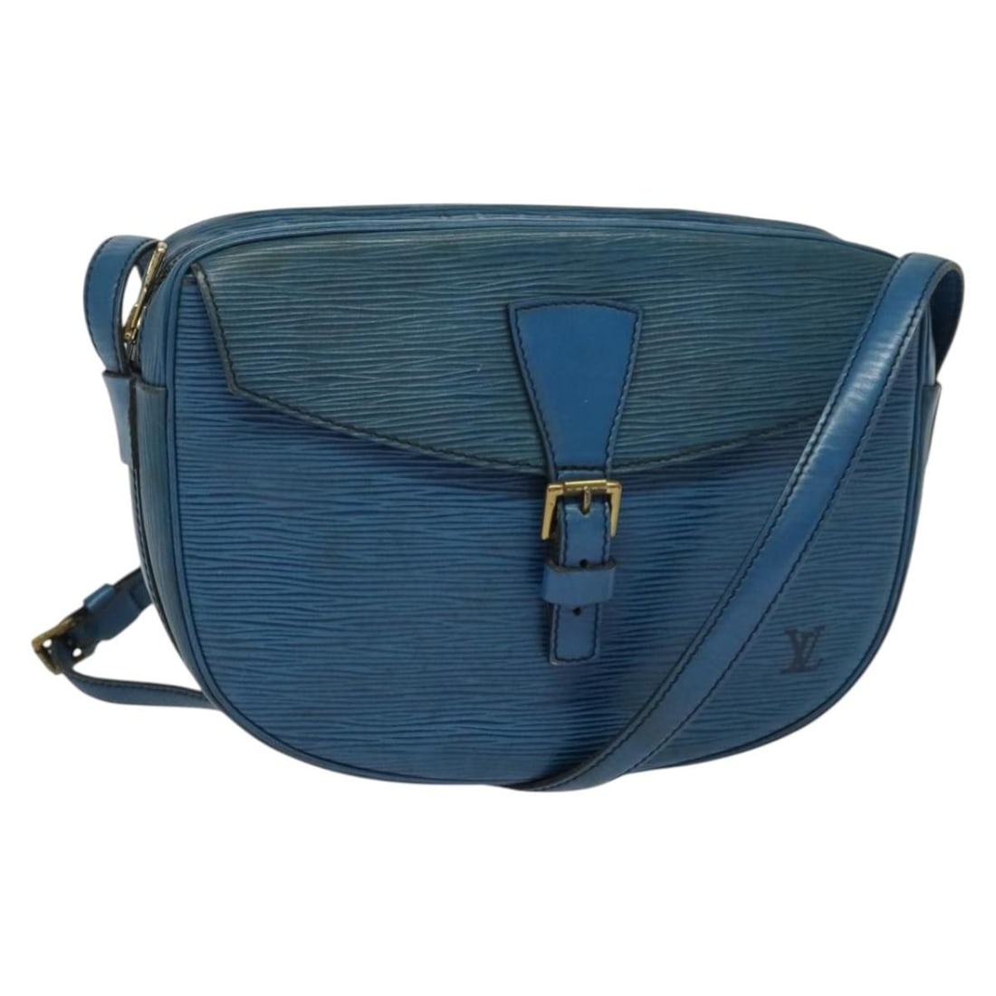 Louis Vuitton Epi June Feuille Blue Shoulder Bag M52155 Auth: Louis Vuitton Epi June Feuille Blue Shoulder Bag M52155 Auth This LOUIS VUITTON Epi June Feuille Shoulder Bag, crafted from high-quality Epi leather in a striking blue hue, is a timeless accessory. Me