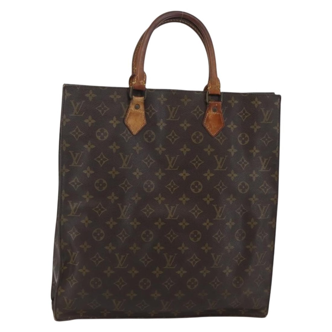 LOUIS VUITTON Monogram Sac Plat Hand Bag M51140 Authenticated France: LOUIS VUITTON Monogram Sac Plat Hand Bag M51140 Authenticated France This authentic LOUIS VUITTON Monogram Sac Plat Hand Bag (Model M51140) is a stylish accessory crafted from durable Monogram Canvas.
