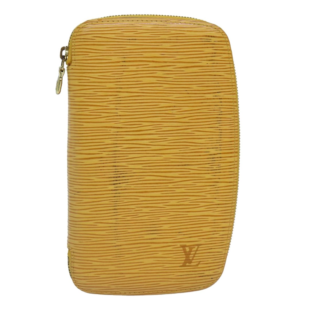 Louis Vuitton Epi Leather Yellow Travel Case M63879 Made in France: Louis Vuitton Epi Leather Yellow Travel Case M63879 Made in France This authentic Louis Vuitton Epi Agenda Geode Travel Case in vibrant yellow is a stylish accessory for your travels. Crafted from dur