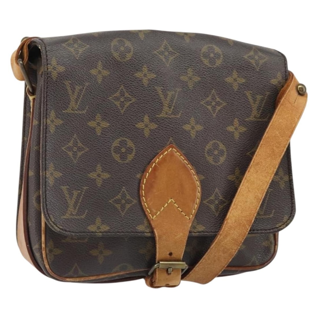 Louis Vuitton Cartouchiere MM Monogram Canvas Shoulder Bag M51253: Louis Vuitton Cartouchiere MM Monogram Canvas Shoulder Bag M51253 This is a Louis Vuitton Monogram Cartouchiere MM shoulder bag crafted from the iconic monogram canvas. The bag features an adjustable