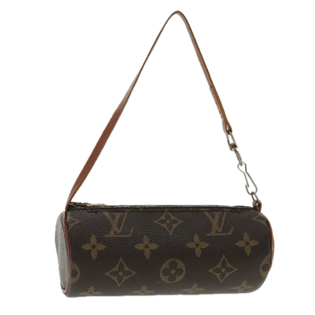 Louis Vuitton Monogram Papillon Pouch Authenticated 6.1 x 2.4 x 2.4 Inch: Louis Vuitton Monogram Papillon Pouch Authenticated 6.1 x 2.4 x 2.4 Inch This authentic Louis Vuitton Monogram Papillon Pouch is a stylish accessory crafted from durable monogram canvas. With its comp