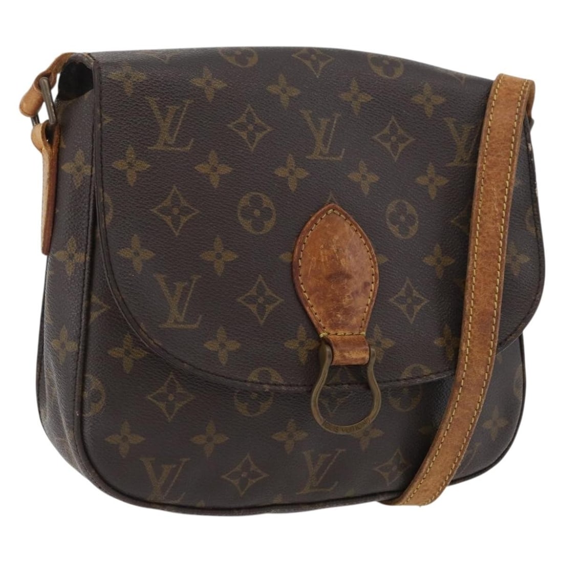 Louis Vuitton Saint Cloud GM Monogram Canvas Shoulder Bag M51242: Louis Vuitton Saint Cloud GM Monogram Canvas Shoulder Bag M51242 This is a Louis Vuitton Monogram Saint Cloud GM shoulder bag, crafted from signature Monogram canvas. The bag features an adjustable sh
