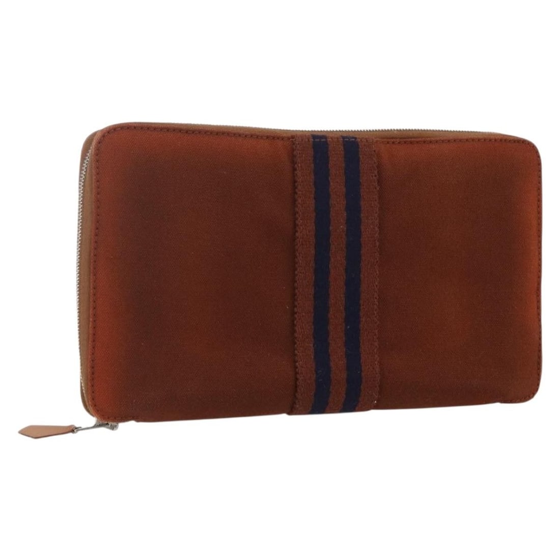 Brown Canvas Fourre Tout Perth GM Long Wallet by Hermes: Brown Canvas Fourre Tout Perth GM Long Wallet by Hermes This Hermes Fourre Tout Perth GM long wallet is crafted from brown canvas and features a spacious design. Made in France, it has noticeable sign