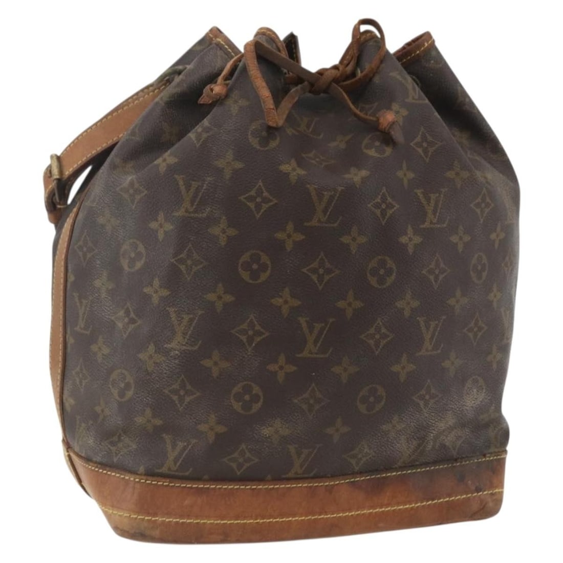LOUIS VUITTON Monogram Noe Shoulder Bag M42224 Auth France (1 of 18)