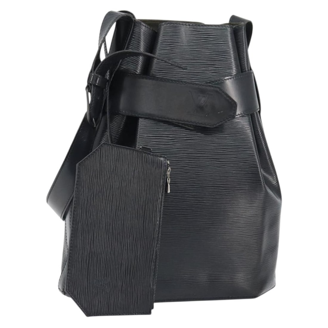 Louis Vuitton Epi Leather Sac Depaule GM Black Shoulder Bag M80155: Louis Vuitton Epi Leather Sac Depaule GM Black Shoulder Bag M80155 This Louis Vuitton Epi Sac Depaule GM shoulder bag features a structured silhouette crafted from black Epi leather. Made in France, t