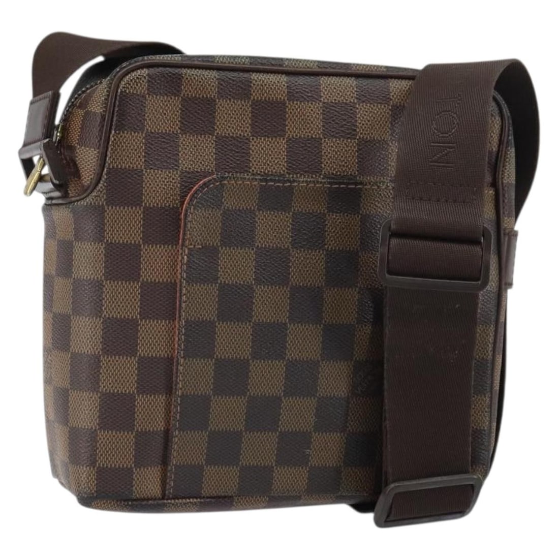 Louis Vuitton Olaf PM Shoulder Bag Damier Ebene Canvas N41442: Louis Vuitton Olaf PM Shoulder Bag Damier Ebene Canvas N41442 This is a Louis Vuitton Damier Ebene Olaf PM shoulder bag crafted from Damier Ebene canvas. The bag features a structured silhouette with