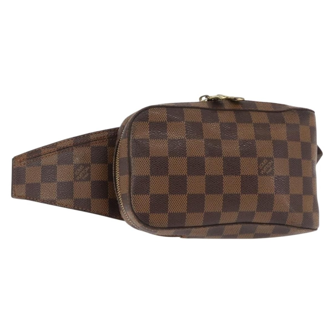 LOUIS VUITTON Damier Ebene Geronimos Shoulder Bag N51994 Auth Spain: LOUIS VUITTON Damier Ebene Geronimos Shoulder Bag N51994 Auth Spain This authentic Louis Vuitton Damier Ebene Geronimos Shoulder Bag is both stylish and functional. Crafted in Spain from durable Damie