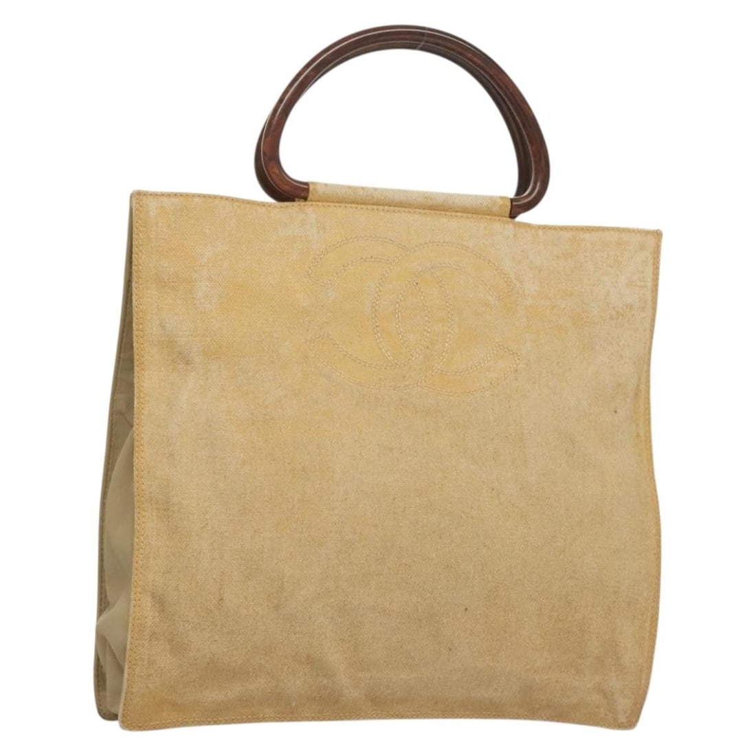 CHANEL Beige Gold Coated Canvas Tote Bag Auth BS27799 Made in Italy: CHANEL Beige Gold Coated Canvas Tote Bag Auth BS27799 Made in Italy This CHANEL Tote Bag is a stylish accessory made from durable coated canvas in a sophisticated beige and gold color combination. Mea