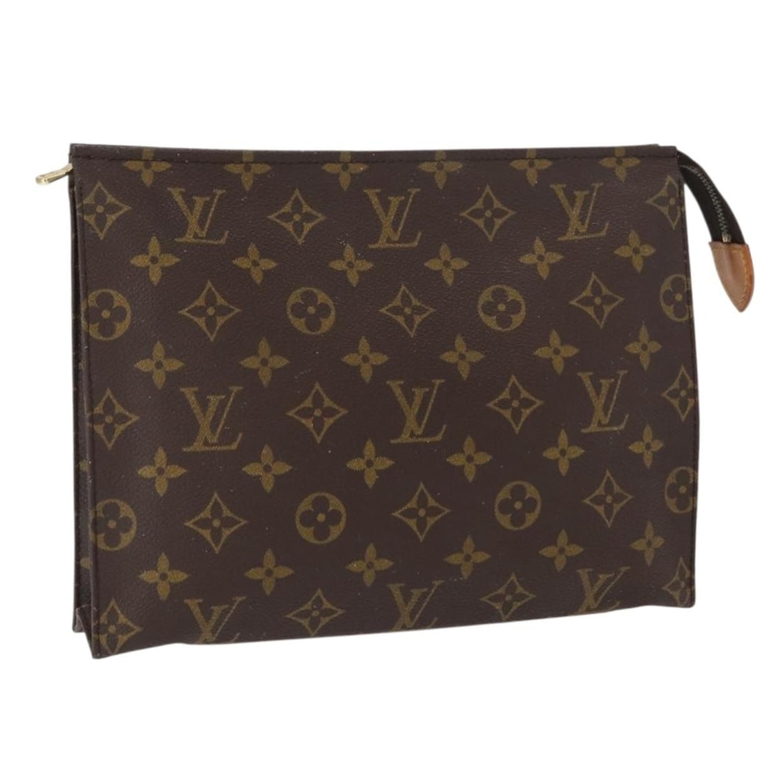 Louis Vuitton Monogram Canvas Poche Toilette 26 Travel Pouch M47542: Louis Vuitton Monogram Canvas Poche Toilette 26 Travel Pouch M47542 This Louis Vuitton Monogram Poche Toilette 26 pouch is crafted from the signature Monogram Canvas and was made in France. The pouch